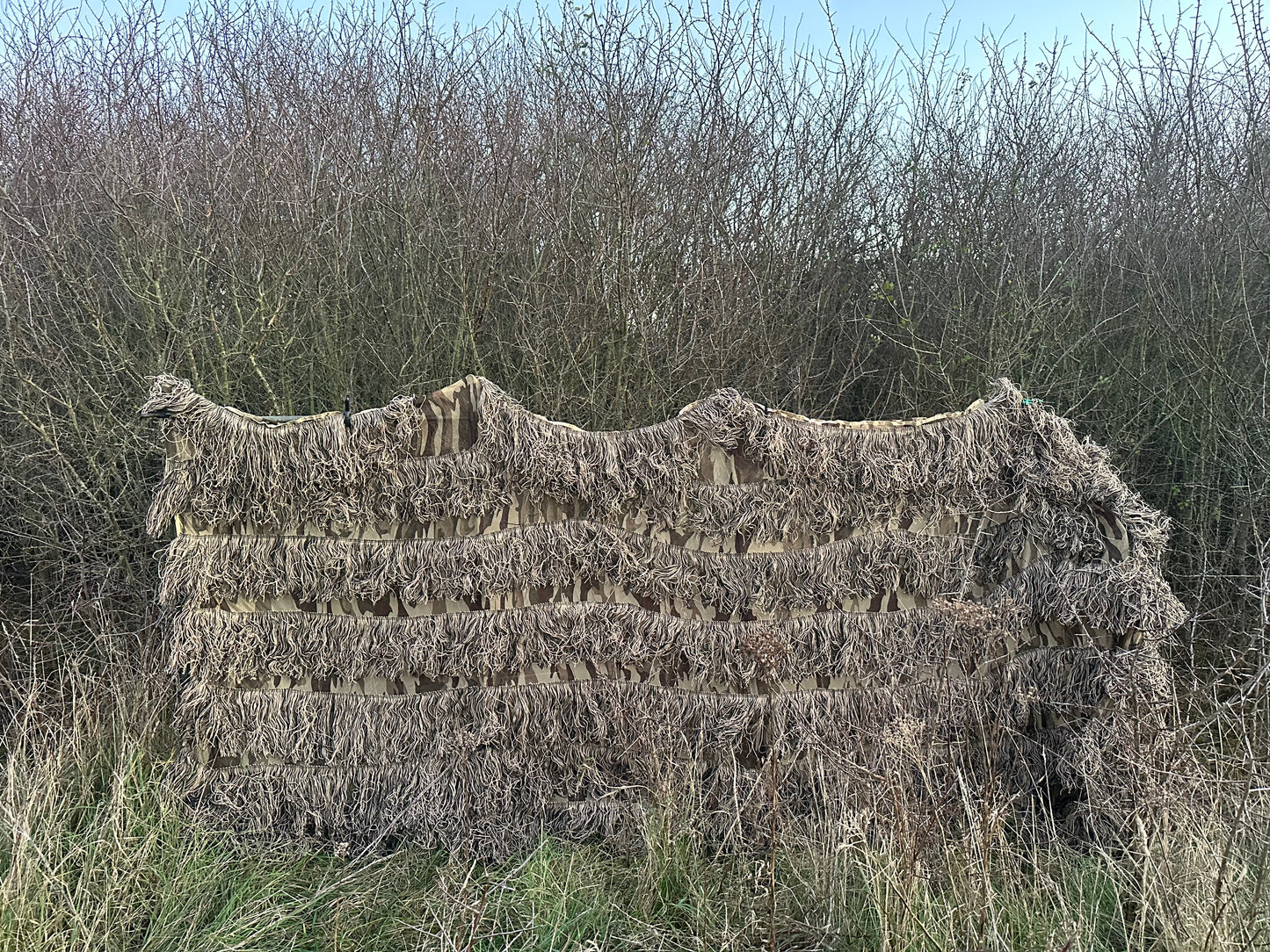 Brown Autumn Ghillie Hide Net 4mx1.5m (Hunting Shooting Blind)