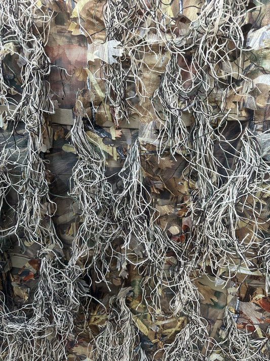 Wetland Camouflage 3D leafy ghillie Hide Net – 2m x 1.5m