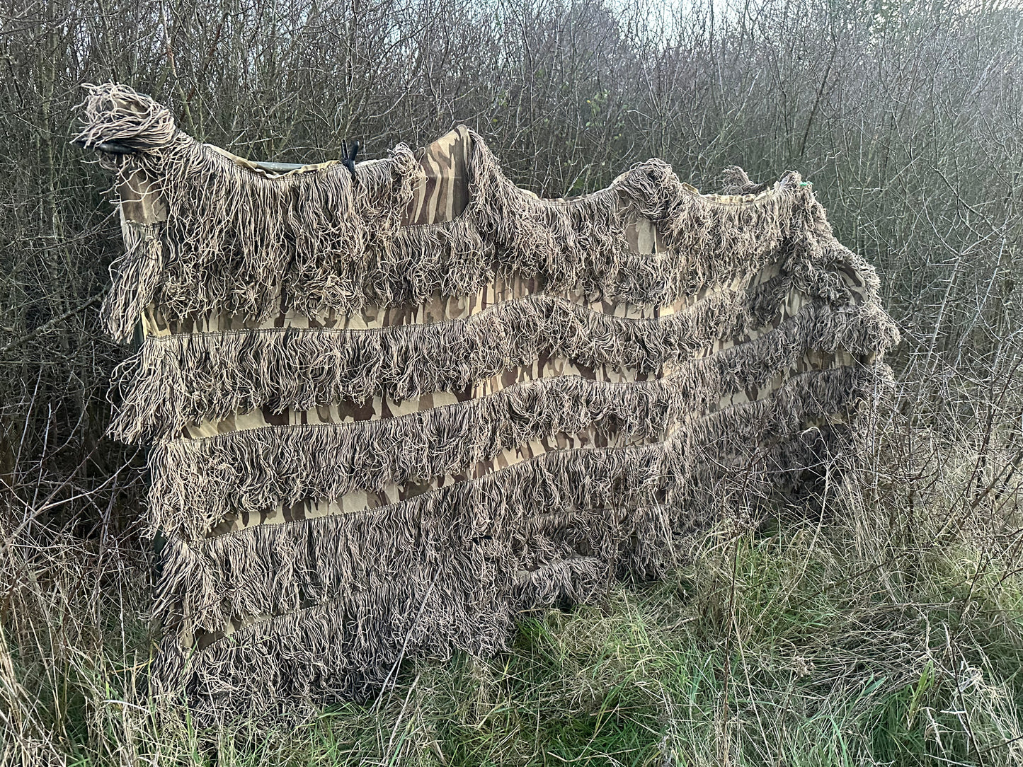 Brown Autumn Ghillie Hide Net 4mx1.5m (Hunting Shooting Blind)