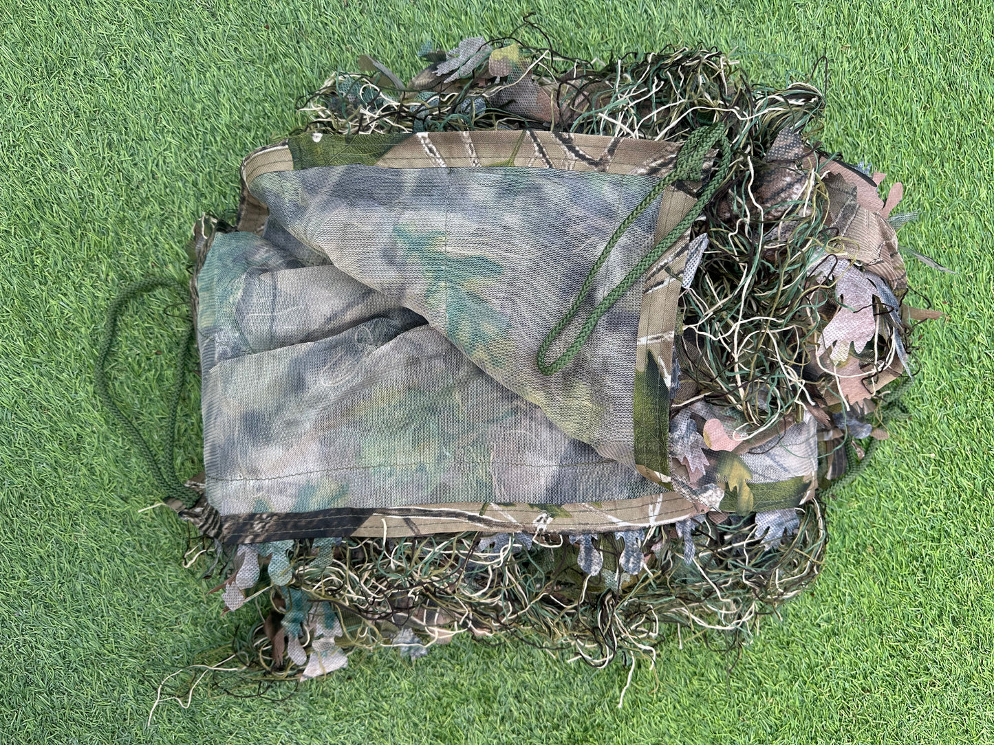 Woodland green camouflage 3D Leaf Ghillie Hide Net-2m x 1.5m