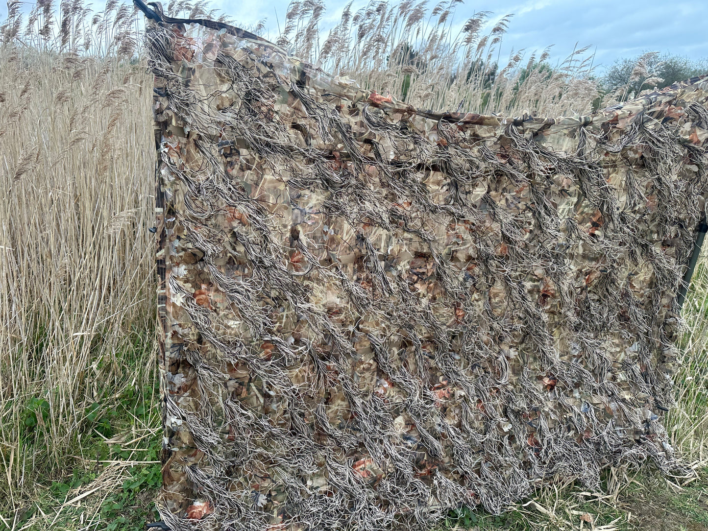 Wetland/grassland/marshland Camouflage 3D leafy ghillie Hide Net – 2m x 1.5m
