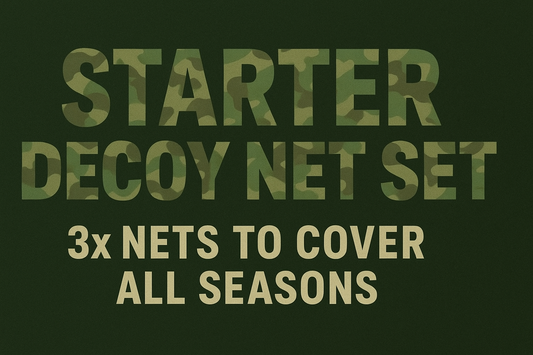Just Decoy Starter Stealth Hide Net Set, 3x 4mx1.5m Nets (Hunting Blinds)