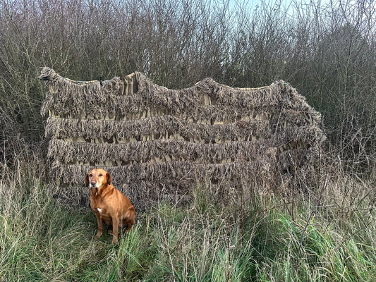 Brown Autumn Ghillie Hide Net 4mx1.5m (Hunting Shooting Blind)