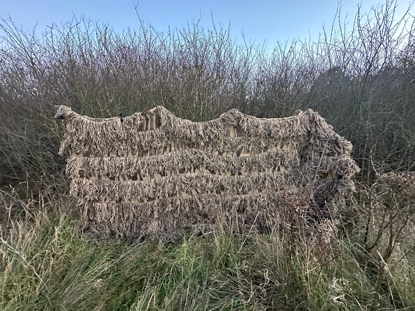 Brown Autumn Ghillie Hide Net 4mx1.5m (Hunting Shooting Blind)