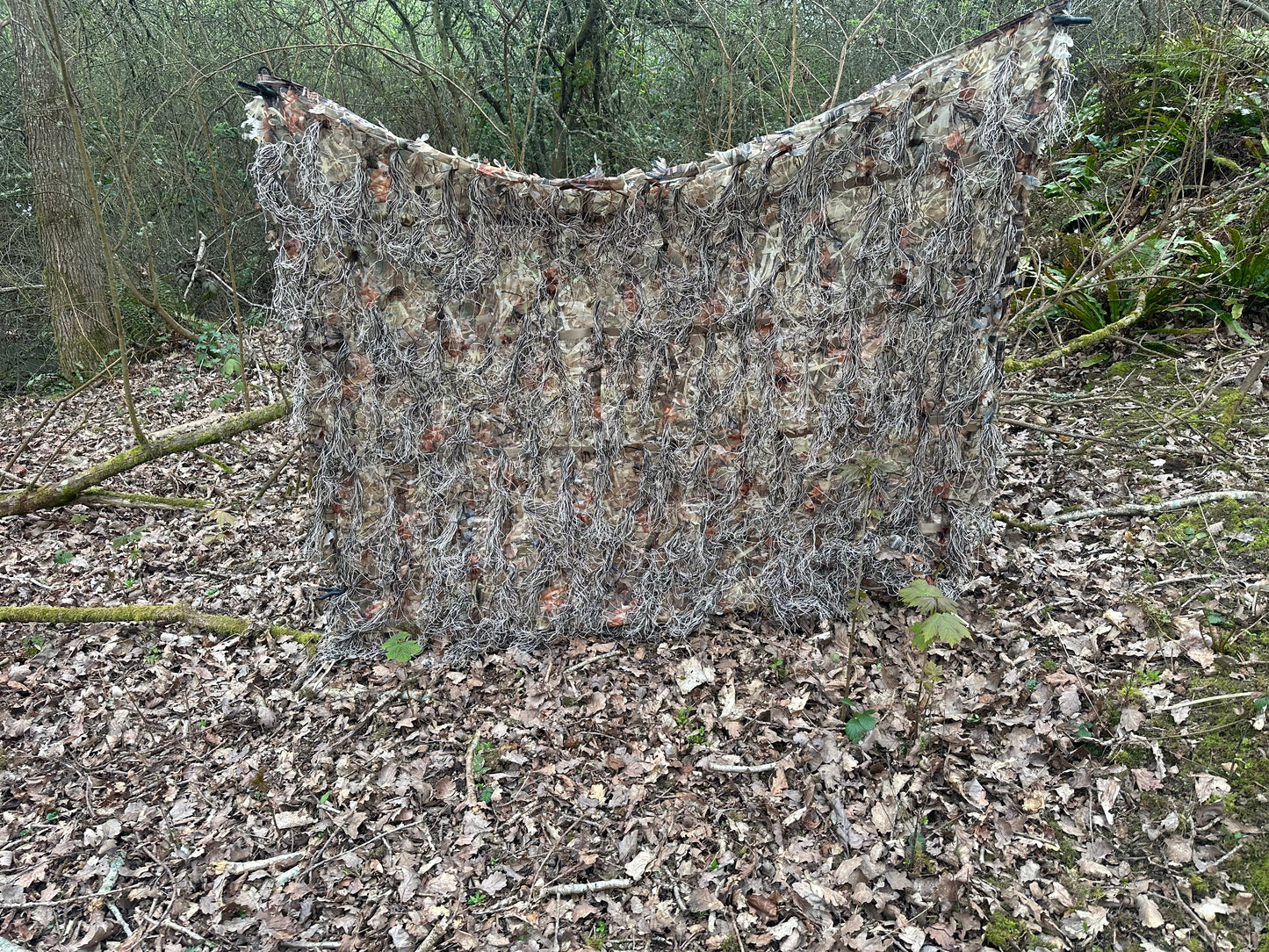 Wetland/grassland/marshland Camouflage 3D leafy ghillie Hide Net – 2m x 1.5m