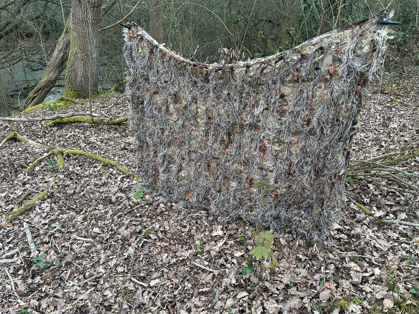 Wetland/grassland/marshland Camouflage 3D leafy ghillie Hide Net – 2m x 1.5m