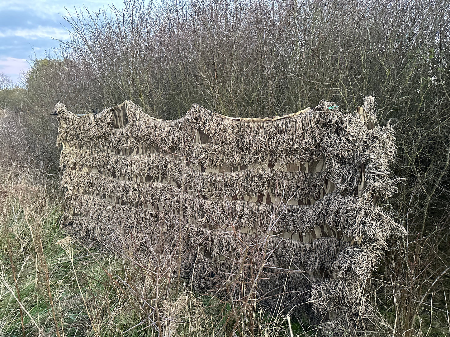 Brown Autumn Ghillie Hide Net 4mx1.5m (Hunting Shooting Blind)