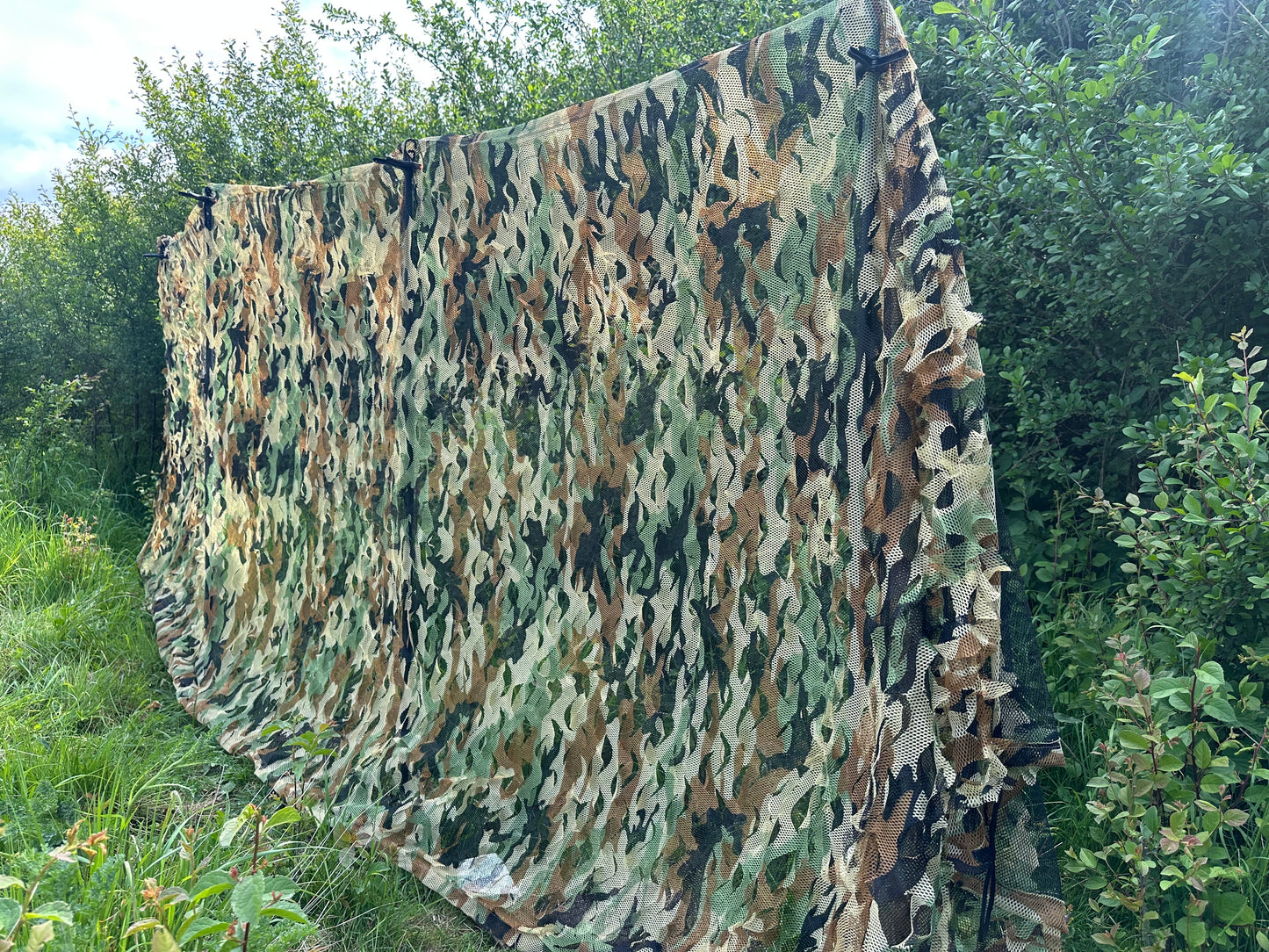 Spring Stealth green yellow brown 2-ply camouflage Hide Net 4mx1.5m (Hunting Shooting Blind)