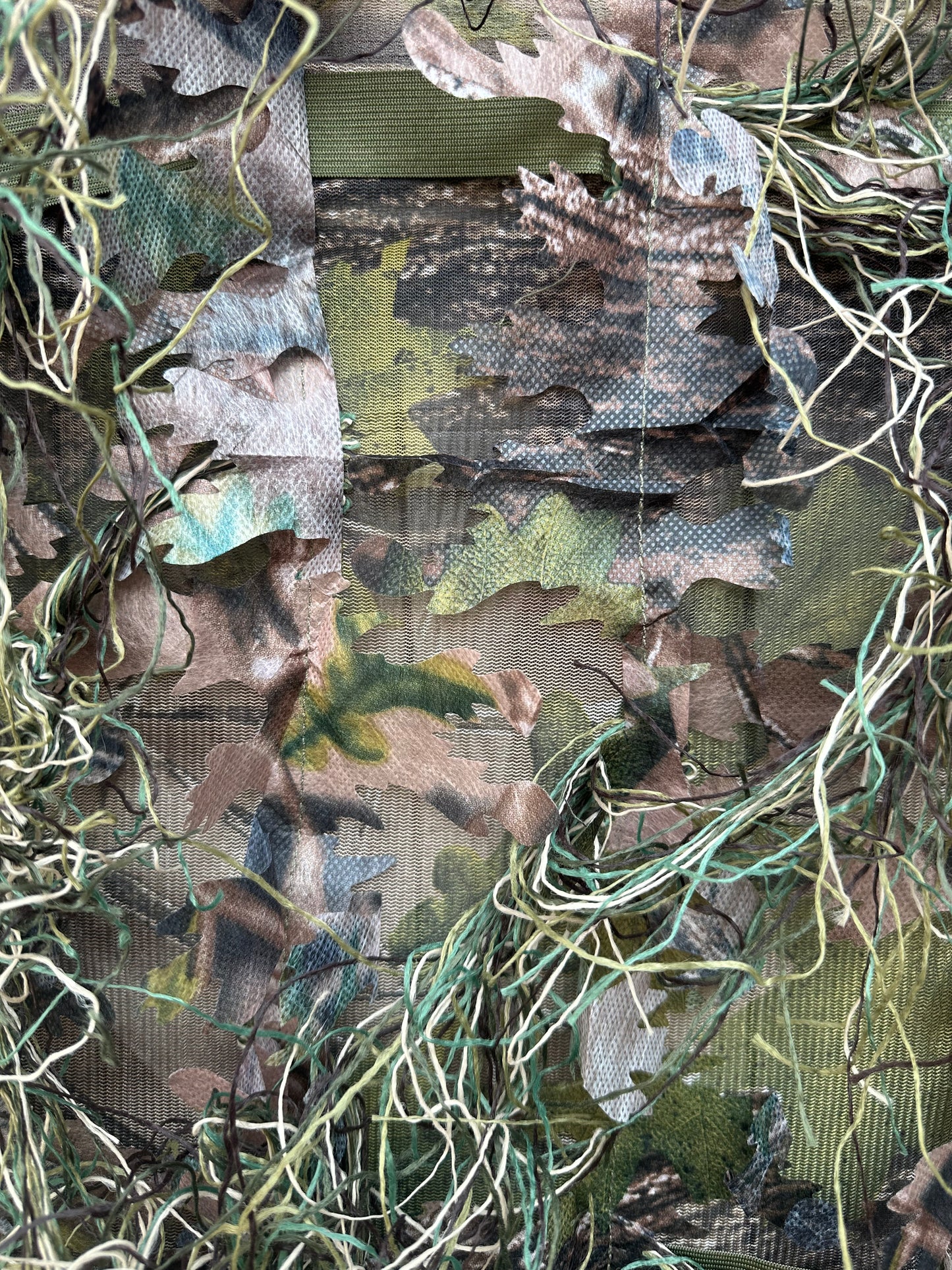 Woodland green camouflage 3D Leaf Ghillie Hide Net-2m x 1.5m