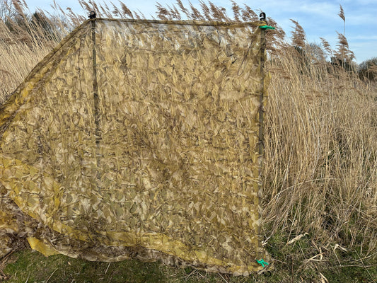 Stealth 2-ply harvest-reed camouflage hide net 4mx1.5m (Hunting Shooting Blind)