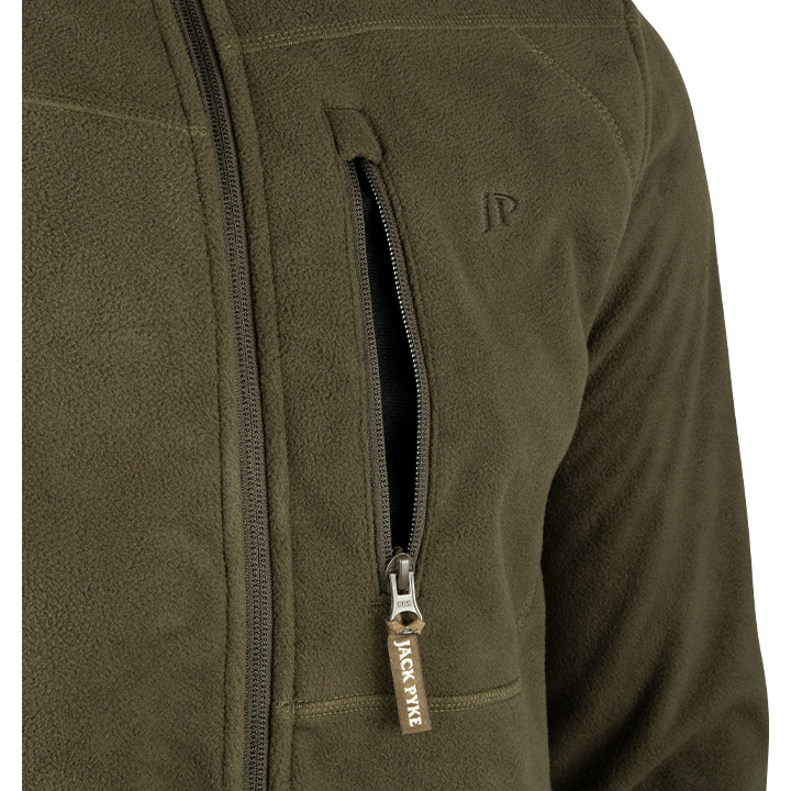 Jack Pyke waterproof fleece in Size Large Dark Olive Green