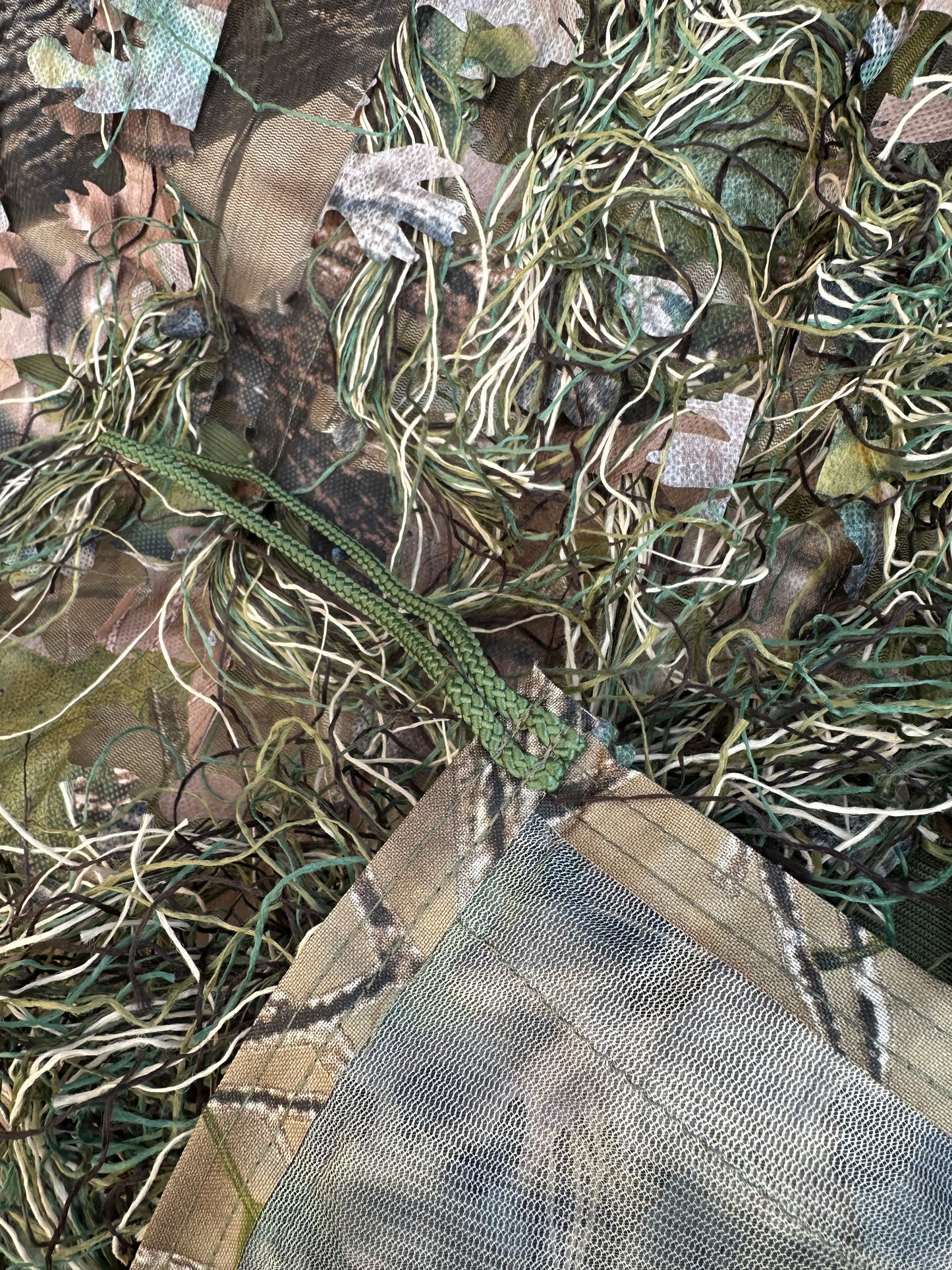 Woodland green camouflage 3D Leaf Ghillie Hide Net-2m x 1.5m