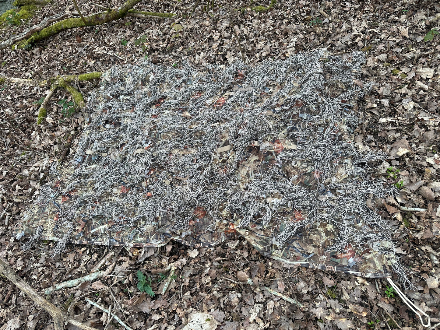 Wetland/grassland/marshland Camouflage 3D leafy ghillie Hide Net – 2m x 1.5m