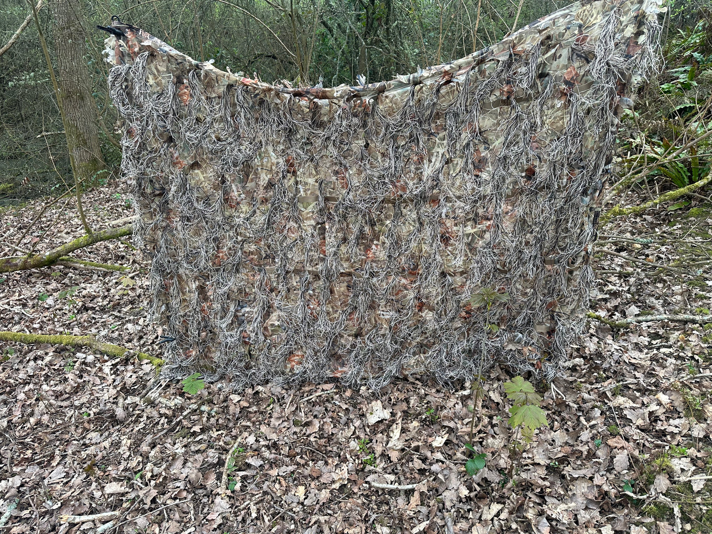 Wetland/grassland/marshland Camouflage 3D leafy ghillie Hide Net – 2m x 1.5m