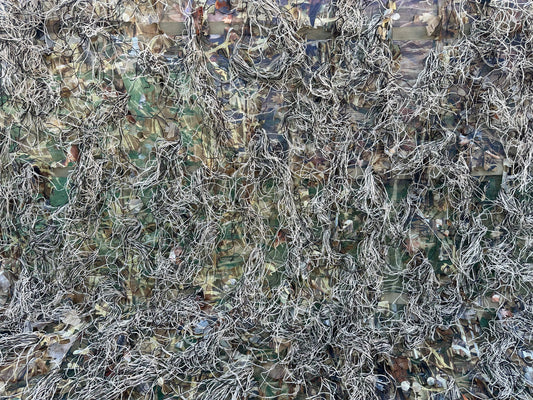 Wetland Camouflage 3D leafy ghillie Hide Net – 2m x 1.5m