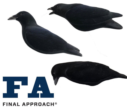 FA-194002 LAST PASS FULLY FLOCKED CROW DECOYS - 3 PACK