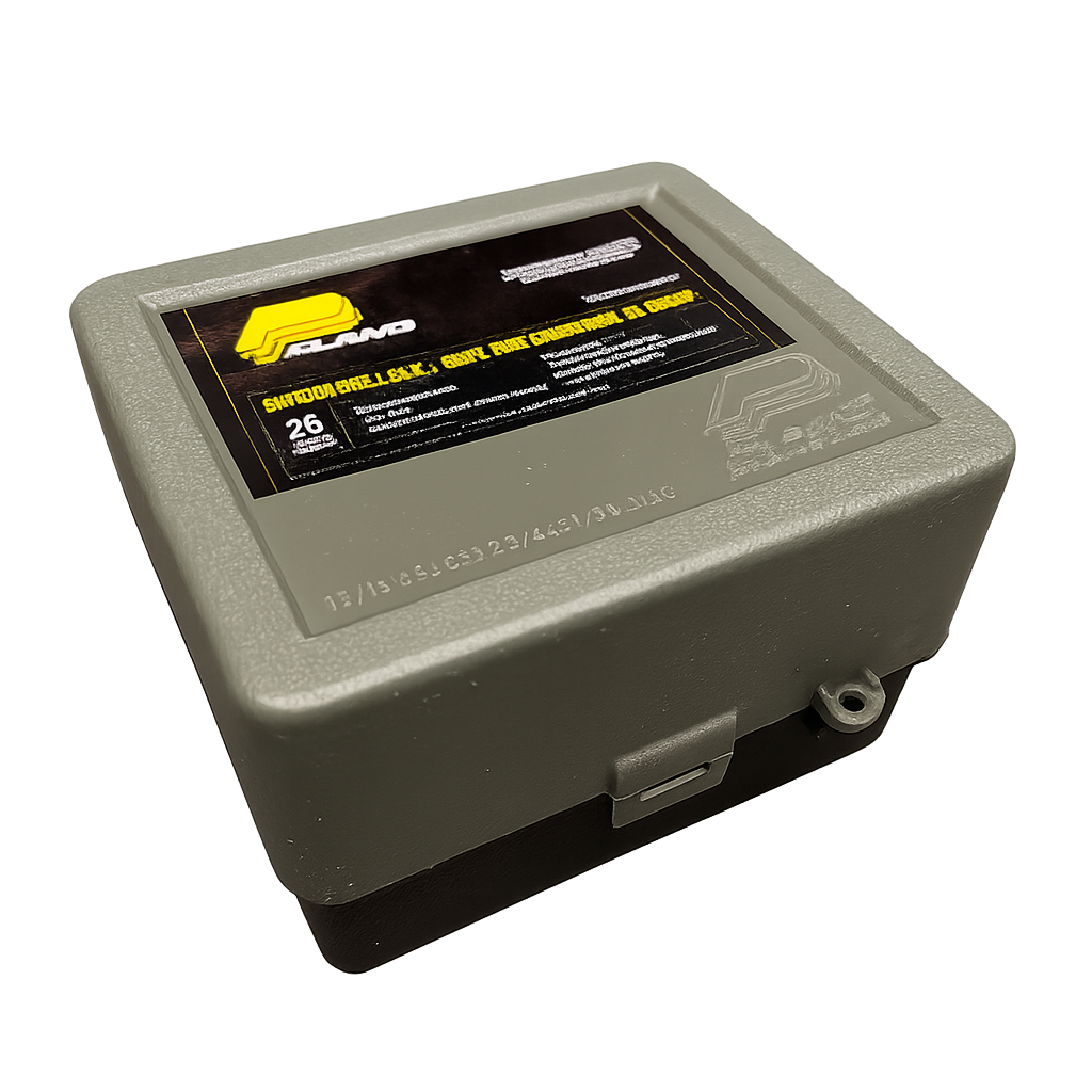 12/16 gauge Shotgun cartridge storage case for up to 3.5” shells, perf ...